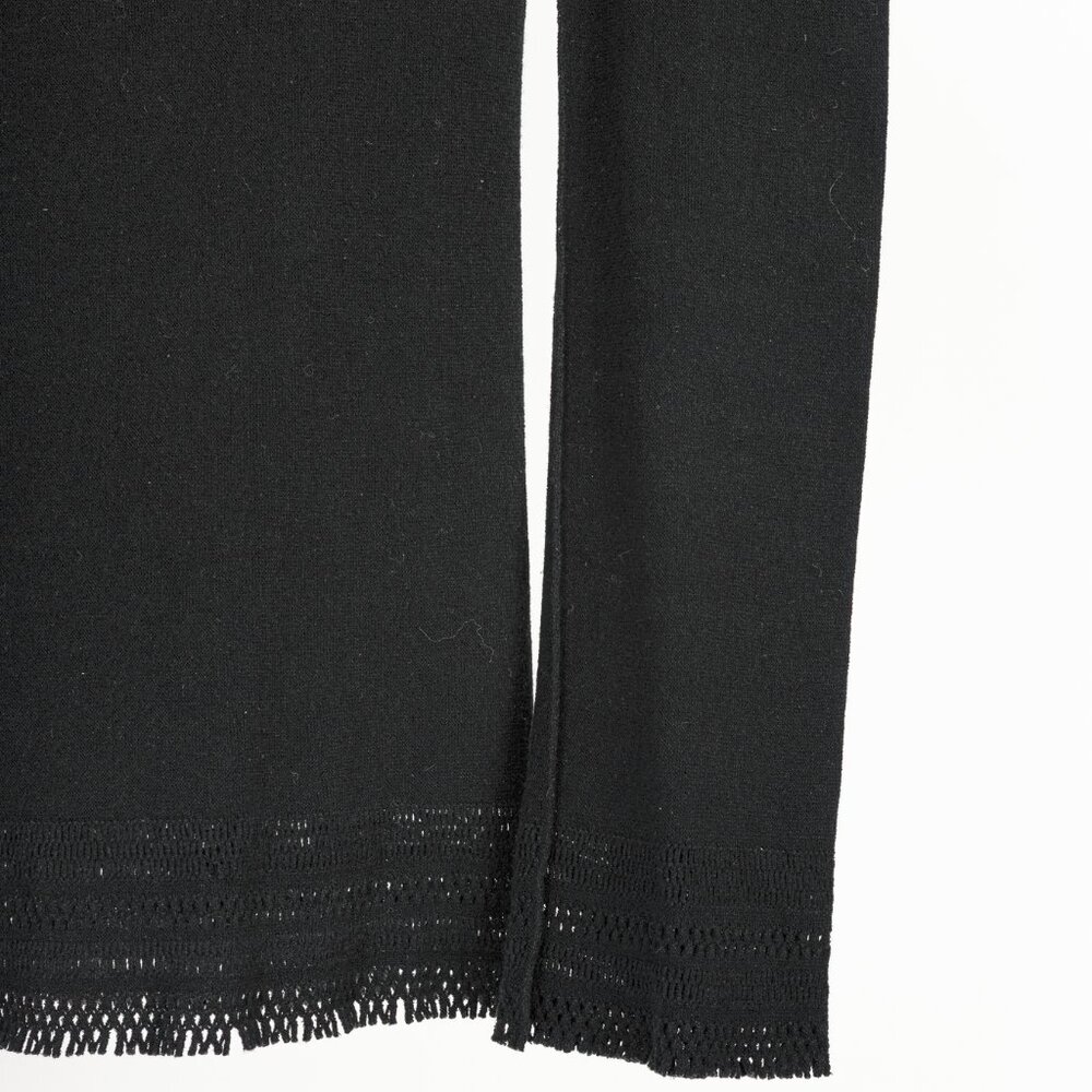 Issey Miyake Fete A-Poc Black Knit Pointelle Turtleneck - Picture 5 of 9